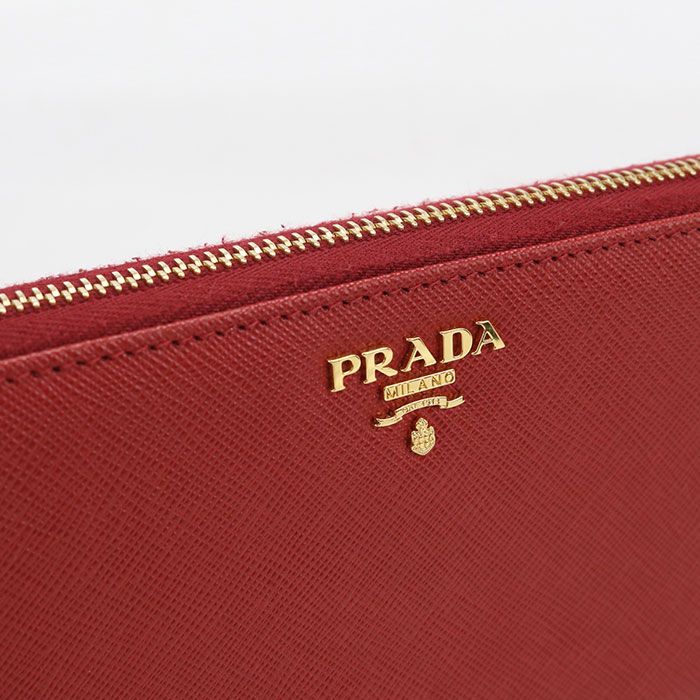 Prada Zip Around Wallet Saffiano Leather — view 6