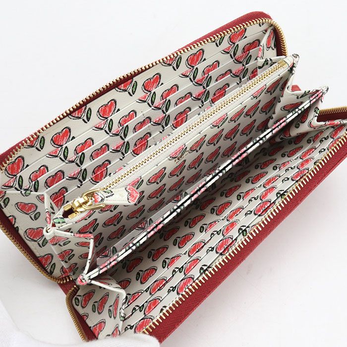 Prada Zip Around Wallet Saffiano Leather — view 3