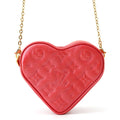 Louis Vuitton Chain Shoulder Bag Monogram Heart on Lambskin