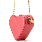 Louis Vuitton Chain Shoulder Bag Monogram Heart on Lambskin — view 2