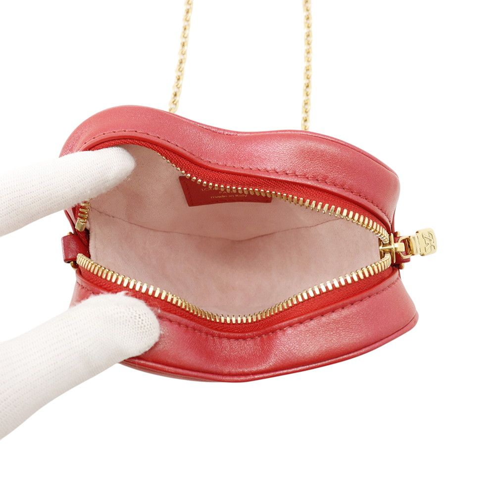 Louis Vuitton Chain Shoulder Bag Monogram Heart on Lambskin — view 5