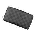 Louis Vuitton Wallet Damier Graphite Zippy Organizer NM Black