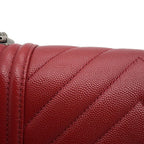 Chanel Chain Shoulder Bag Boy Small CC Logo Caviar Leather — view 8
