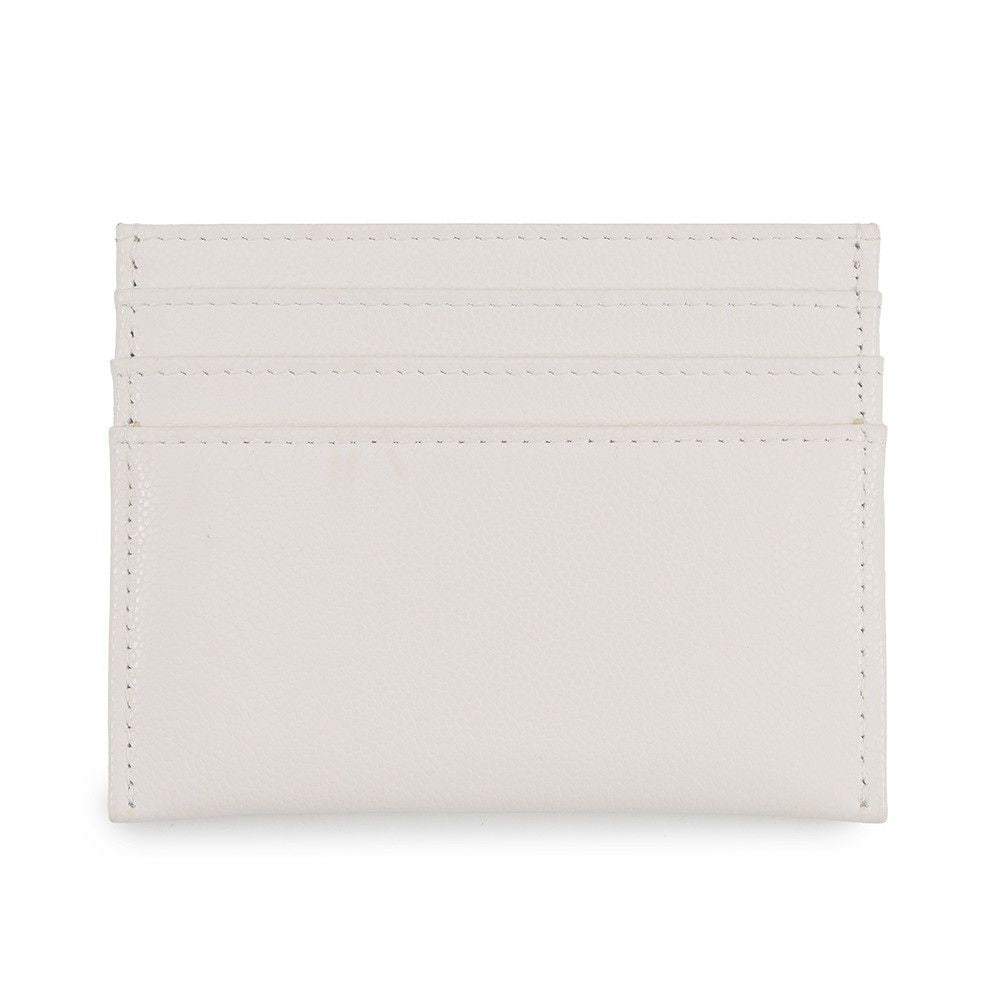 Chanel Card Case 24/ Metiers D'art Collection CC Logo Caviar Leather White — view 3