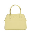 Hermes Handbag Bolide 27 Jaune Poussin Silver Epsom 2-Way