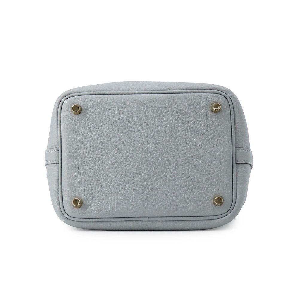 Hermes Handbag Picotin Lock PM Gray Pantin Gold Taurillon Clemence Tote — view 3