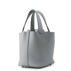 Hermes Handbag Picotin Lock PM Gray Pantin Gold Taurillon Clemence Tote — view 2