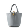 Hermes Handbag Picotin Lock PM Gray Pantin Gold Taurillon Clemence Tote