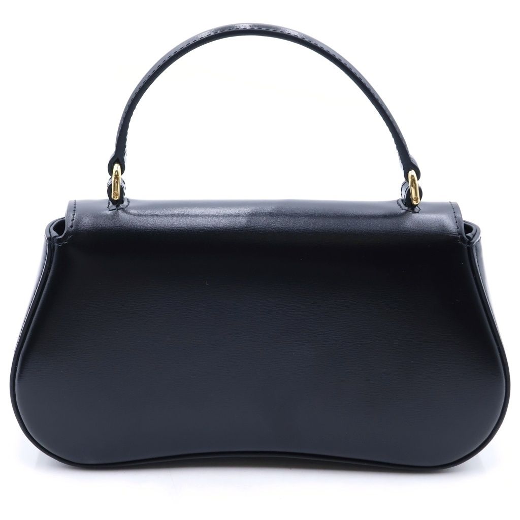 Celine Teenage Laura 2-Way Mini Shoulder Bag Black Leather Gold — view 2