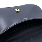 Celine Teenage Laura 2-Way Mini Shoulder Bag Black Leather Gold — view 8