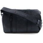 Louis Vuitton Monogram Shadow City Keepall 2-Way Shoulder Bag Mini Black