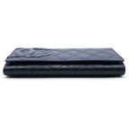 Chanel Cambon Line CC Logo Wallet Card Case Bifold Black Lambskin — view 4