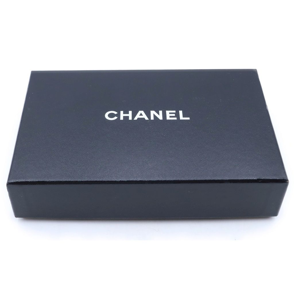 Chanel Cambon Line CC Logo Wallet Card Case Bifold Black Lambskin — view 6