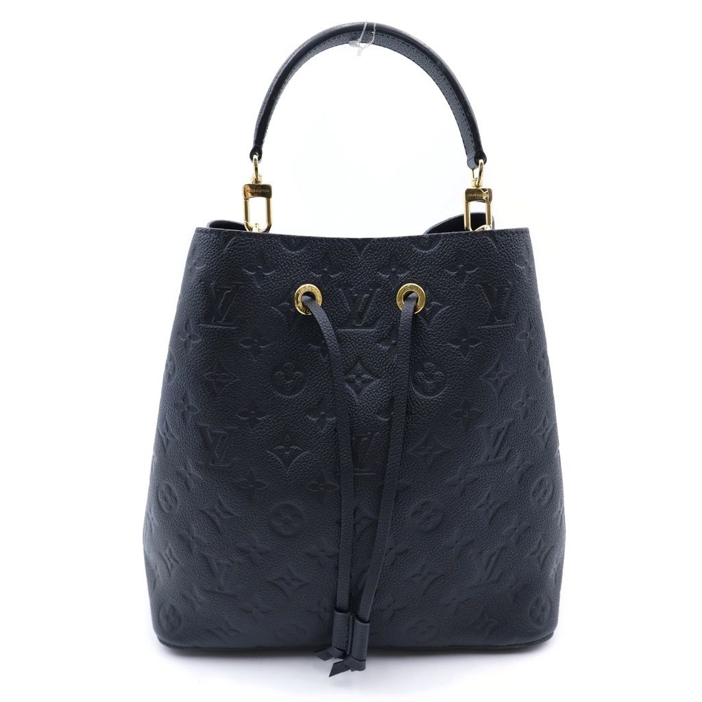 Louis Vuitton Empreinte Neo Noe Shoulder Bag Drawstring Black Noir Leather Gold