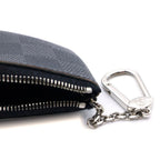 Louis Vuitton Damier Graphite Pochette Cles Card Case Black — view 5
