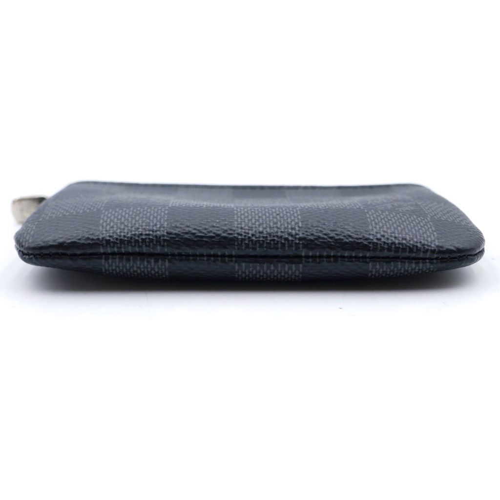 Louis Vuitton Damier Graphite Pochette Cles Card Case Black — view 4