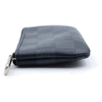 Louis Vuitton Damier Graphite Pochette Cles Card Case Black — view 3