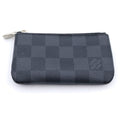 Louis Vuitton Damier Graphite Pochette Cles Card Case Black