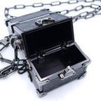 Louis Vuitton Monogram Eclipse Noir Chain Mini Trunk — view 6