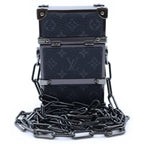Louis Vuitton Monogram Eclipse Noir Chain Mini Trunk — view 2