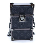 Louis Vuitton Monogram Eclipse Noir Chain Mini Trunk