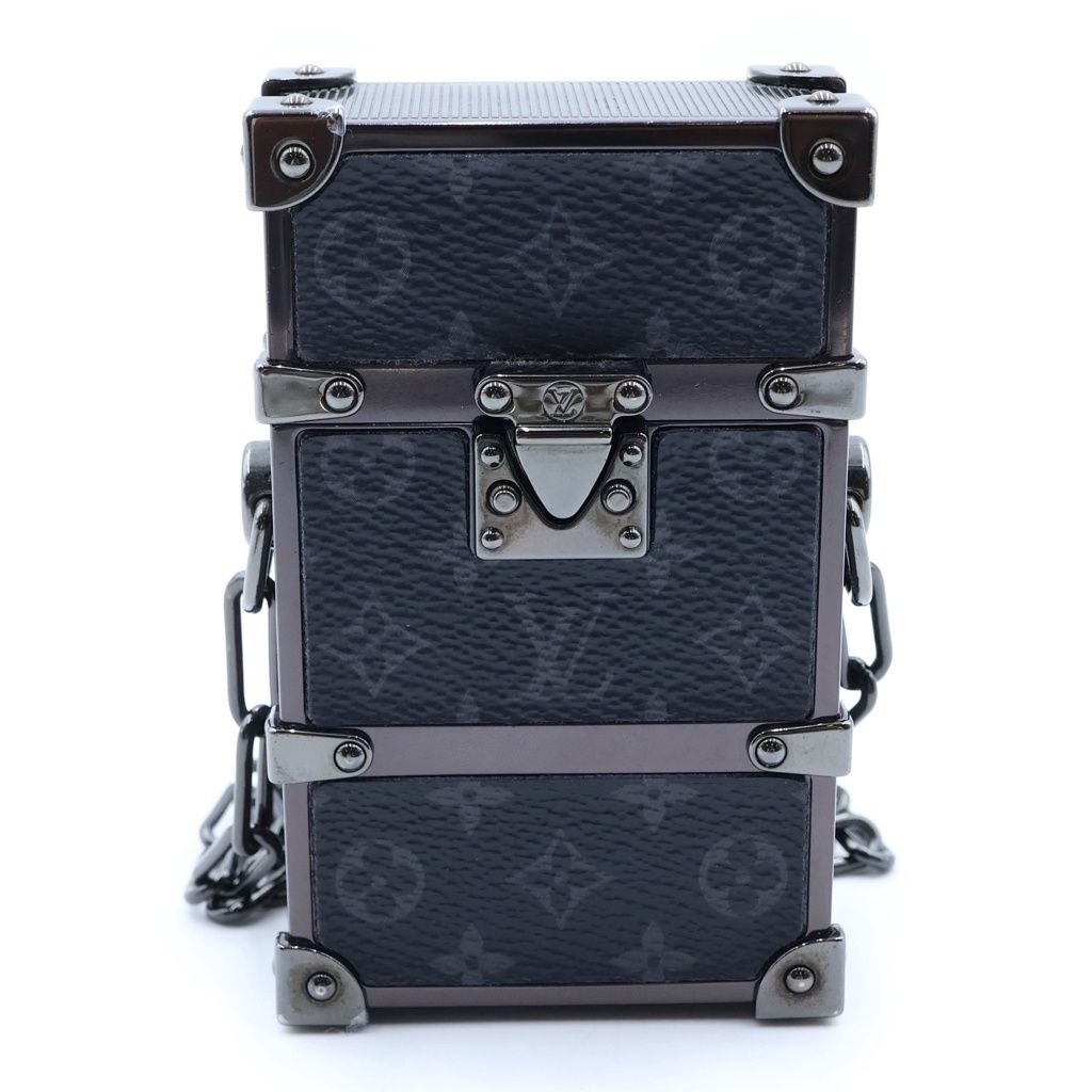 Louis Vuitton Monogram Eclipse Noir Chain Mini Trunk