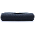 Dior Vintage Trotter Chain Shoulder Bag Black Canvas Leather Gold — view 4