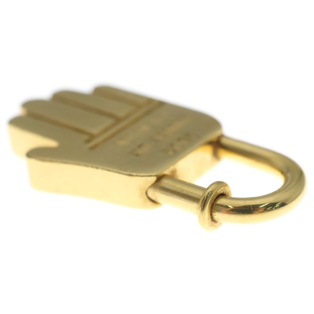 Hermes Cadenacharm Annee de la Hand Motif Charm Gold Keychain — view 6