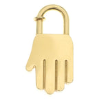 Hermes Cadenacharm Annee de la Hand Motif Charm Gold Keychain — view 2