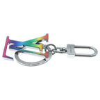 Louis Vuitton Porte Cles LV Rainbow Key Holder Bag Charm Multi Silver — view 3