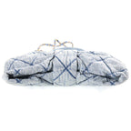 Chanel Bow Denim Ribbon 2-Way Chain Shoulder Bag Indigo Gold — view 4