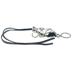 Loewe Anagram Bag Charm Key Ring Key Holder Silver Black — view 4