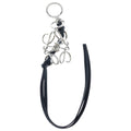 Loewe Anagram Bag Charm Key Ring Key Holder Silver Black