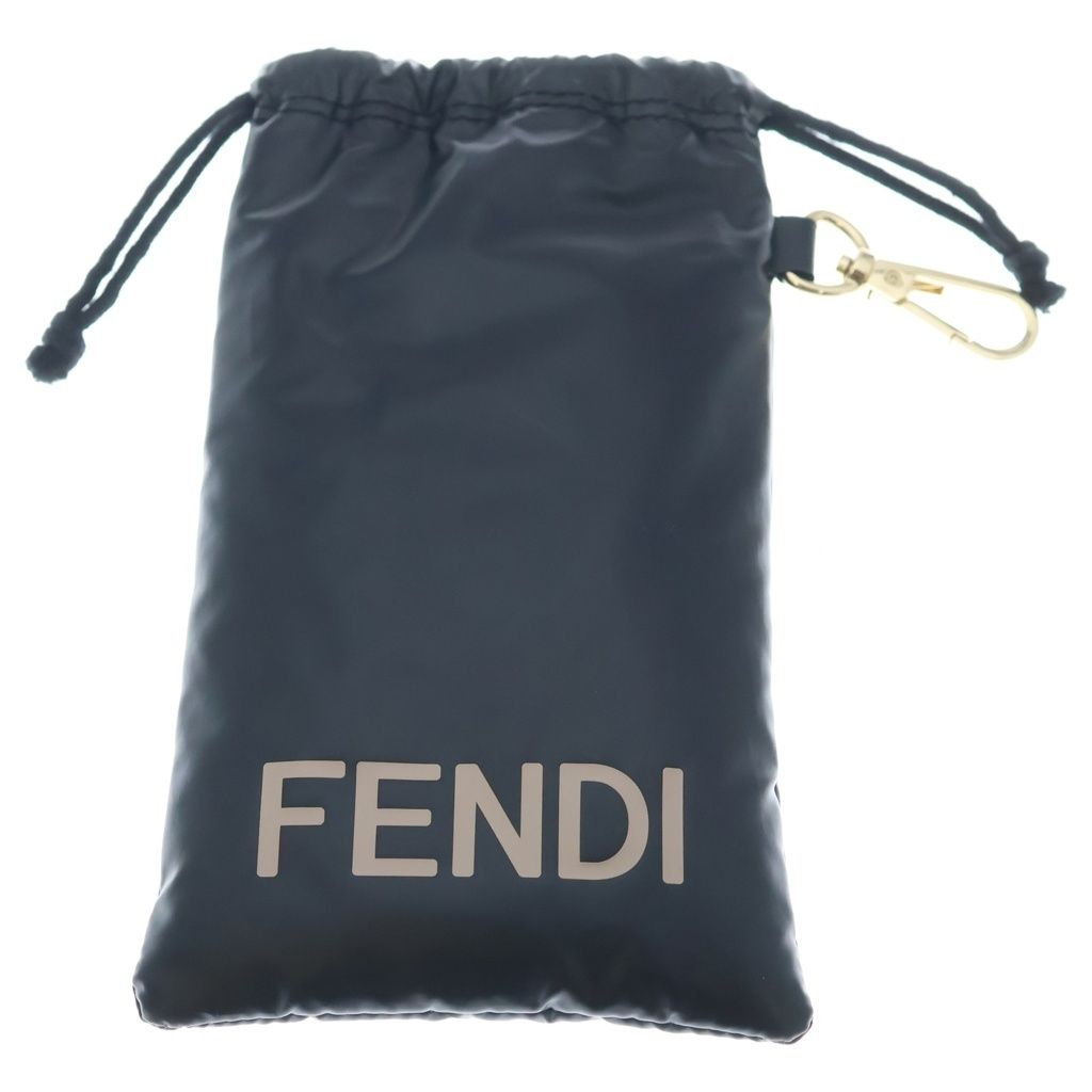 Fendi Baguette Sunglasses Square Metal Frame Eyewear Gold — view 6