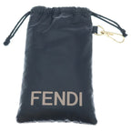 Fendi Baguette Sunglasses Square Metal Frame Eyewear Gold — view 6