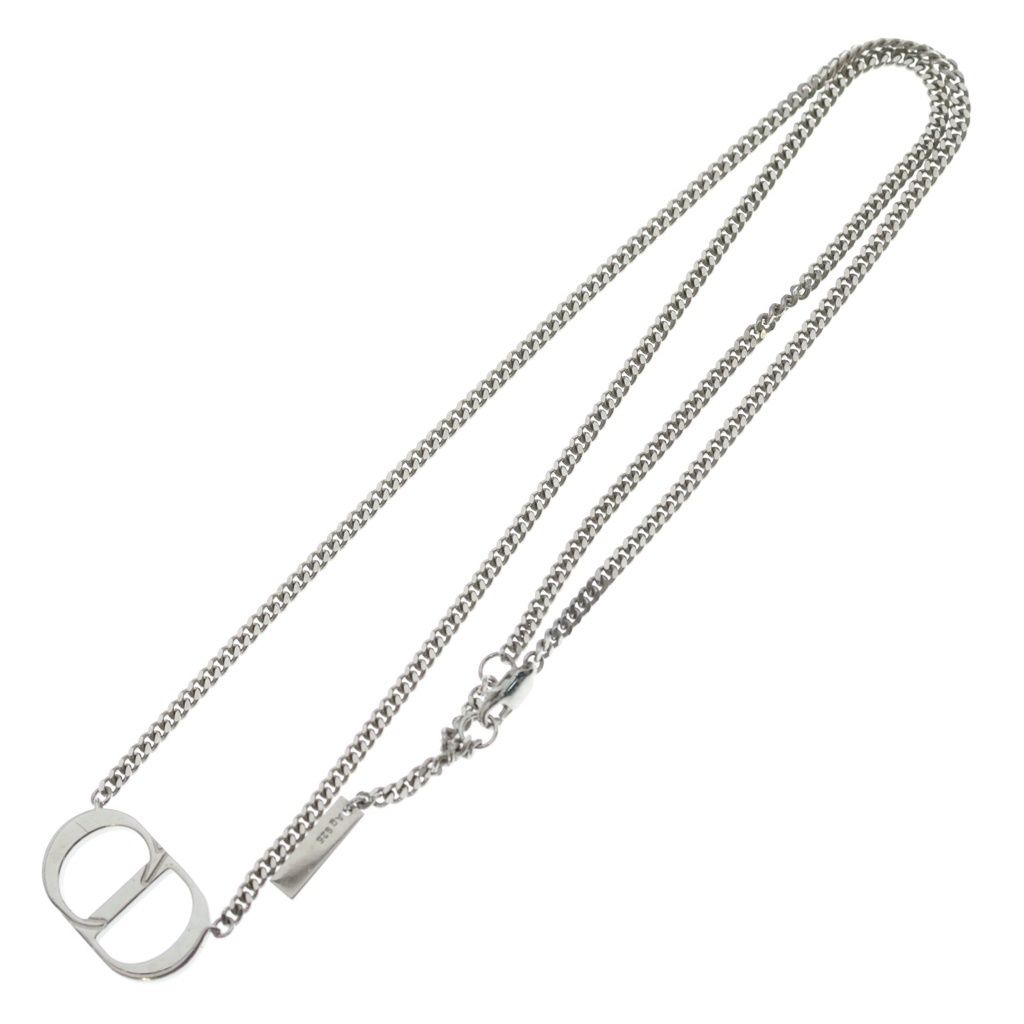 Dior CD Logo Pendant Silver — view 2