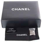 Chanel Quilted 25 Valentine Heart Charm Chain Shoulder Bag Black Lambskin Gold — view 8
