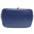 Louis Vuitton Neo Noe Epi Indigo Blue 2-Way Shoulder Bag Navy Red Silver — view 4