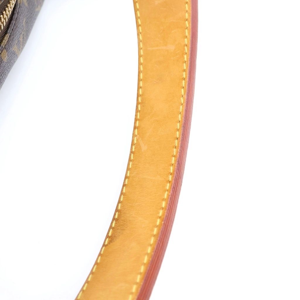 Louis Vuitton Monogram Sully PM Handbag Bag Brown Leather Gold — view 7