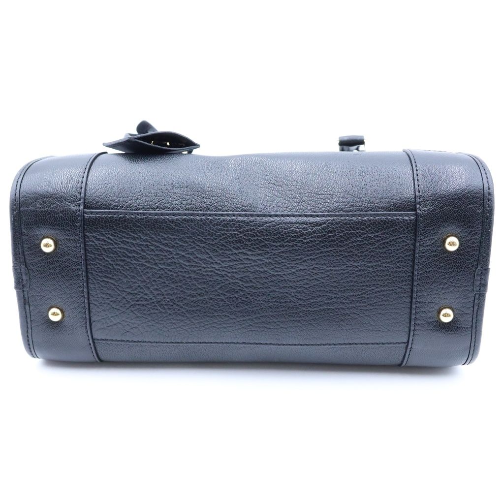 Loewe Amazona 28 Boston Bag Black Leather Gold — view 4