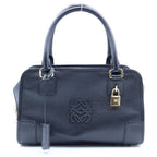 Loewe Amazona 28 Boston Bag Black Leather Gold