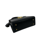 Gucci Vintage Ladylock Logo Leather 2-Way Shoulder Bag Black — view 7