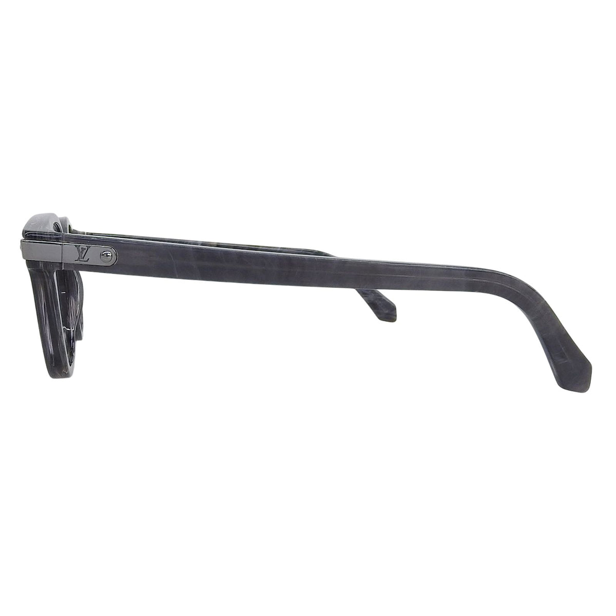 Louis Vuitton LV Signature Square Round Sunglasses Blue Gray Eyewear — view 3