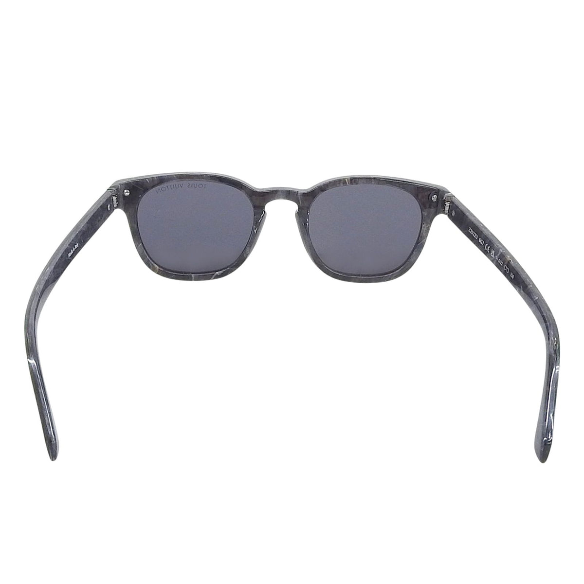 Louis Vuitton LV Signature Square Round Sunglasses Blue Gray Eyewear — view 4