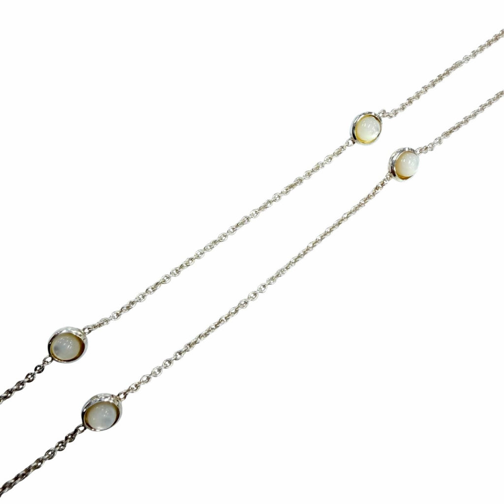 Gucci Double G Necklace Mother of Pearl Silver — view 6