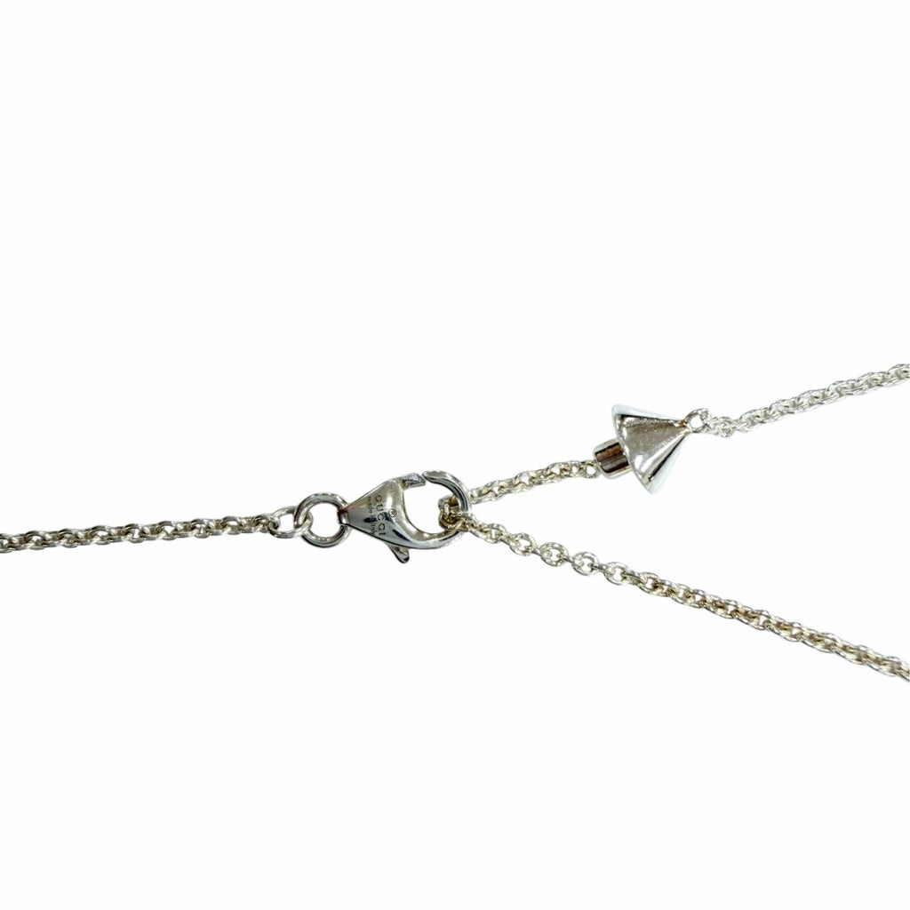 Gucci Double G Necklace Mother of Pearl Silver — view 7