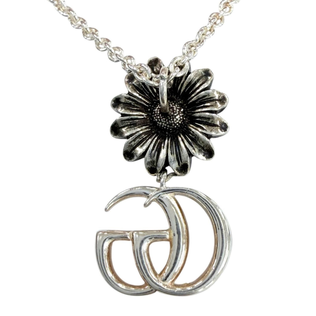 Gucci Double G Necklace Mother of Pearl Silver — view 4