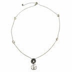 Gucci Double G Necklace Mother of Pearl Silver — view 5