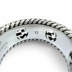 Gucci Interlocking G Flower Ring Silver JP — view 7