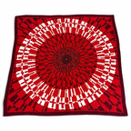 Hermes Carre Juan 140 Op H Optical H Cashmere Mixed Shawl Multi Scarf
